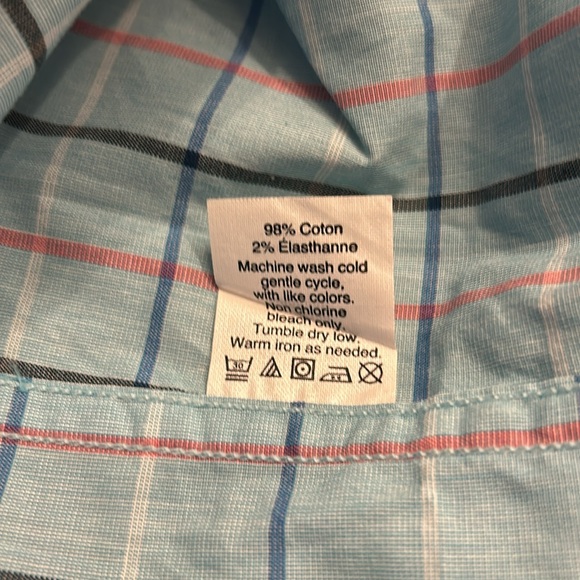 J. Crew Medium Slim Flex Fit Teal Button Down Shirt - Picture 4 of 4